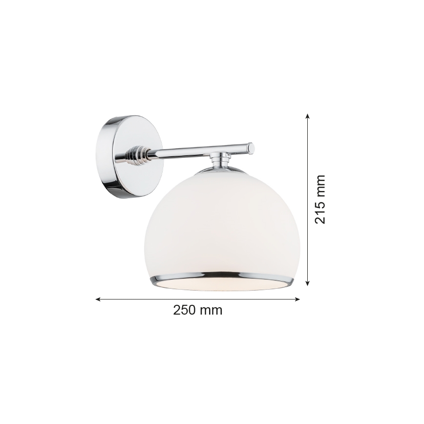 Argon 4254 - Seinävalaisin MARBELLA 1xE27/15W/230V kiiltävä kromi