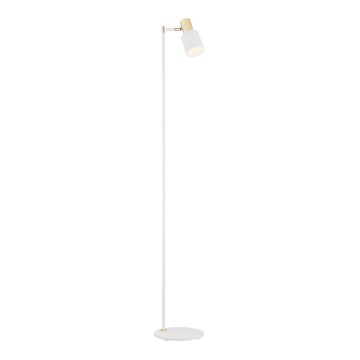 Argon 4258 - Lattialamppu DORIA 1xE27/15W/230V valkoinen/messinki