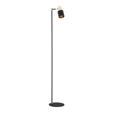 Argon 4259 - Lattialamppu DORIA 1xE27/15W/230V musta/messinki