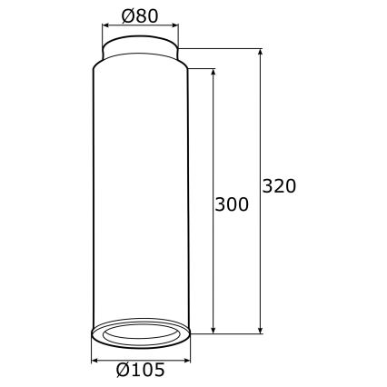 Argon 4281 - Kohdevalo LINEA 1xE27/15W/230V messinki/musta