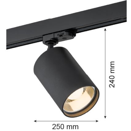 Argon 4306 - Kohdevalo BERGEN 1xE27/15W/230V musta