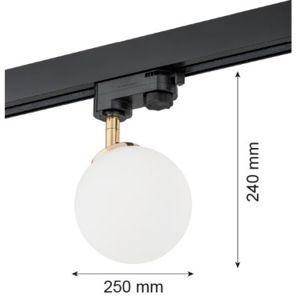 Argon 4307 - Kohdevalo kiskojärjestelmään BANG 1xG9/6W/230V messinki