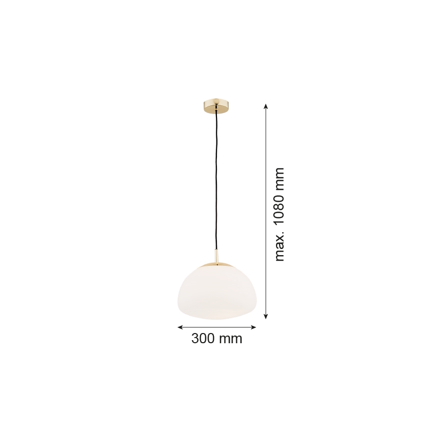 Argon 4316 - Kattokruunu narulla TRINI 1xE27/15W/230V messinki