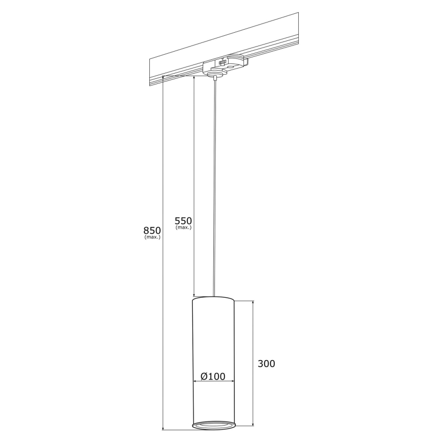 Argon 4318 - Kattokruunu narulla do lištového systému DELF 1xE27/15W/230V messinki