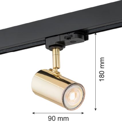 Argon 4328 - Kohdevalo kiskojärjestelmään HORTA 1xGU10/5W/230V messinki
