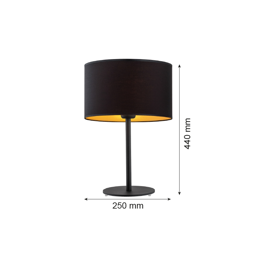 Argon 4342 - Pöytävalaisin KARIN 1xE27/15W/230V musta