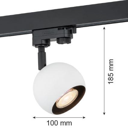 Argon 4377 - Kohdevalo kiskojärjestelmään MURI 1xGU10/5W/230V valkoinen