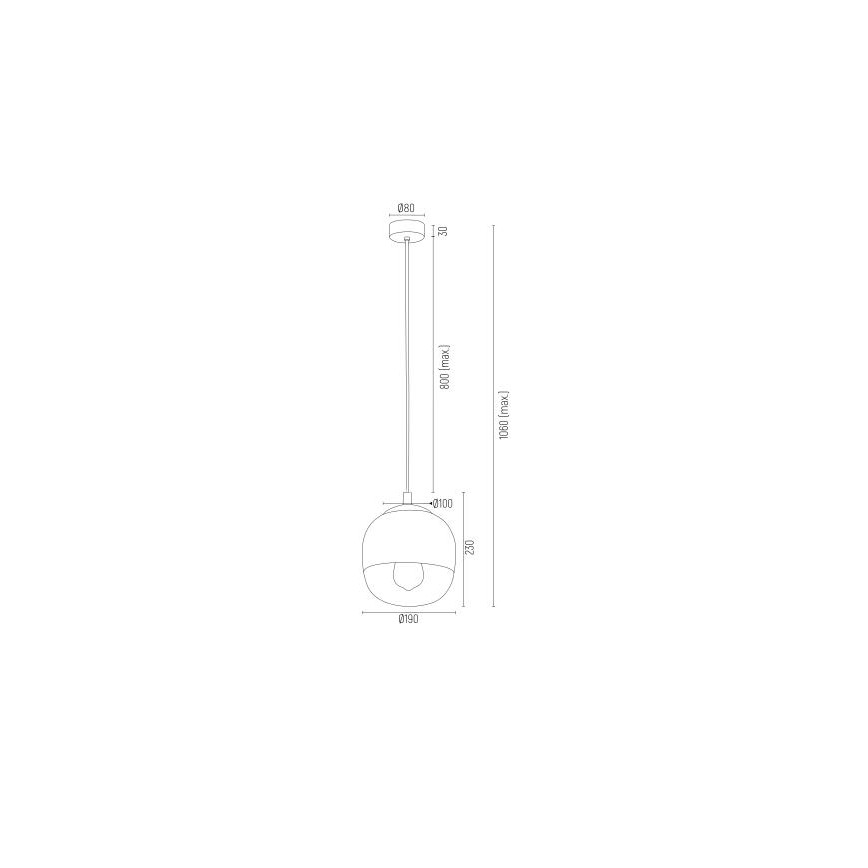 Argon 4676 - Kattokruunu johdossa BALTIMORE 1xE27/15W/230V kiiltävä kromi