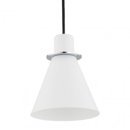 Argon 4681 - Kattokruunu johdossa BEVERLY 1xE27/15W/230V valkoinen/kiiltävä kromi