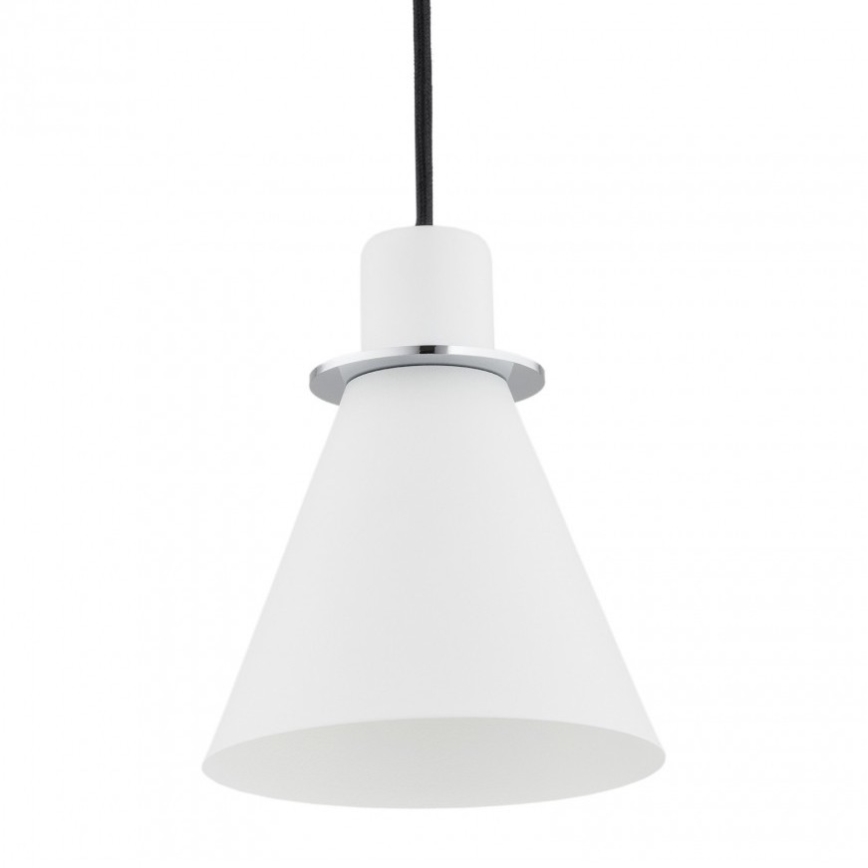 Argon 4681 - Kattokruunu johdossa BEVERLY 1xE27/15W/230V valkoinen/kiiltävä kromi