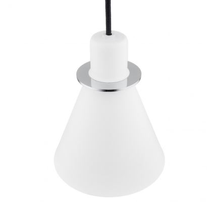 Argon 4681 - Kattokruunu johdossa BEVERLY 1xE27/15W/230V valkoinen/kiiltävä kromi