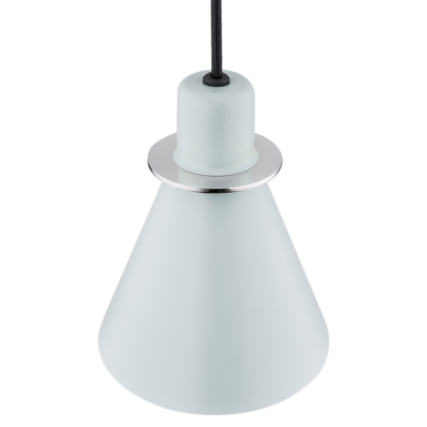 Argon 4683 - Kattokruunu johdossa BEVERLY 1xE27/15W/230V sininen/kiiltävä kromi