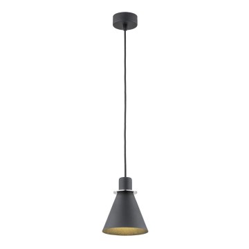 Argon 4688 - Kattokruunu johdossa BEVERLY 1xE27/15W/230V musta/kiiltävä kromi