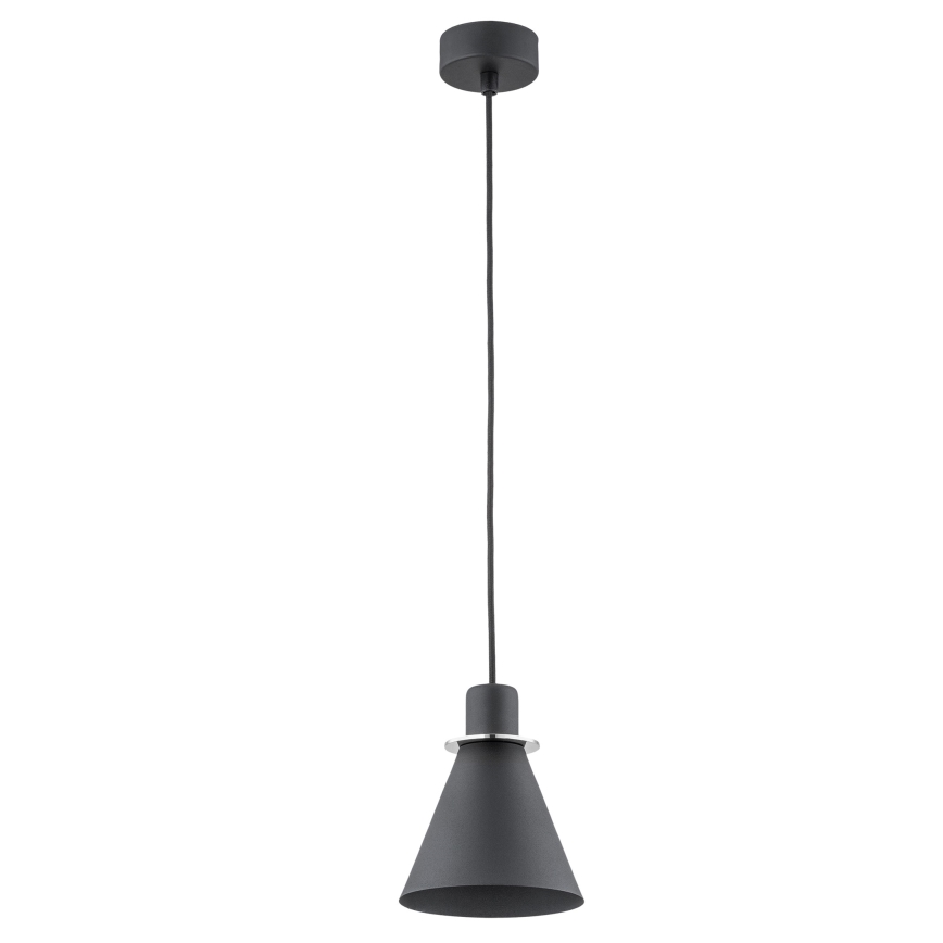 Argon 4688 - Kattokruunu johdossa BEVERLY 1xE27/15W/230V musta/kiiltävä kromi