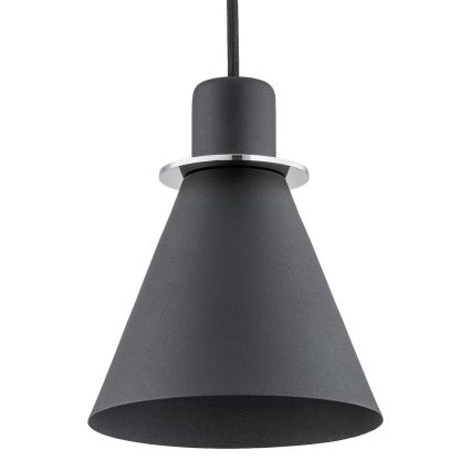 Argon 4688 - Kattokruunu johdossa BEVERLY 1xE27/15W/230V musta/kiiltävä kromi