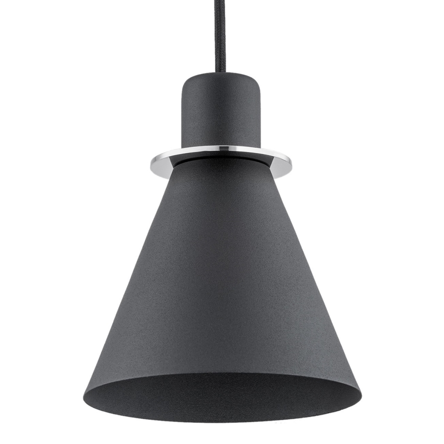Argon 4688 - Kattokruunu johdossa BEVERLY 1xE27/15W/230V musta/kiiltävä kromi