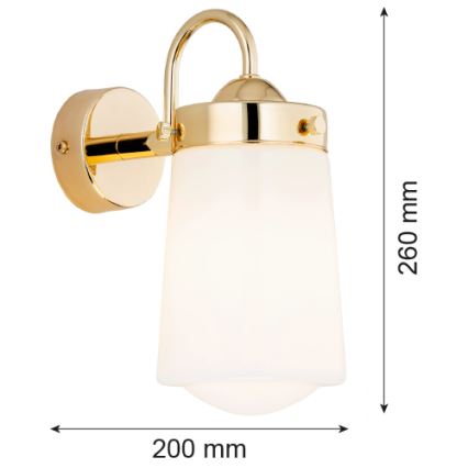 Argon 4717 - Kylpyhuoneen seinävalo PASADENA 1xE27/15W/230V IP44