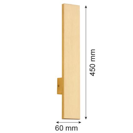 Argon 4724 - LED Seinävalaisin FREEMONT LED/6W/230V 45 cm