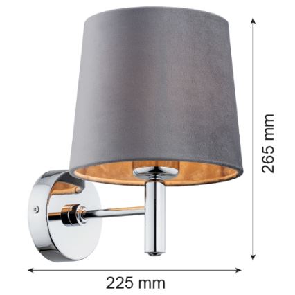 Argon 4725 - Seinävalo BOLZANO 1xE27/15W/230V
