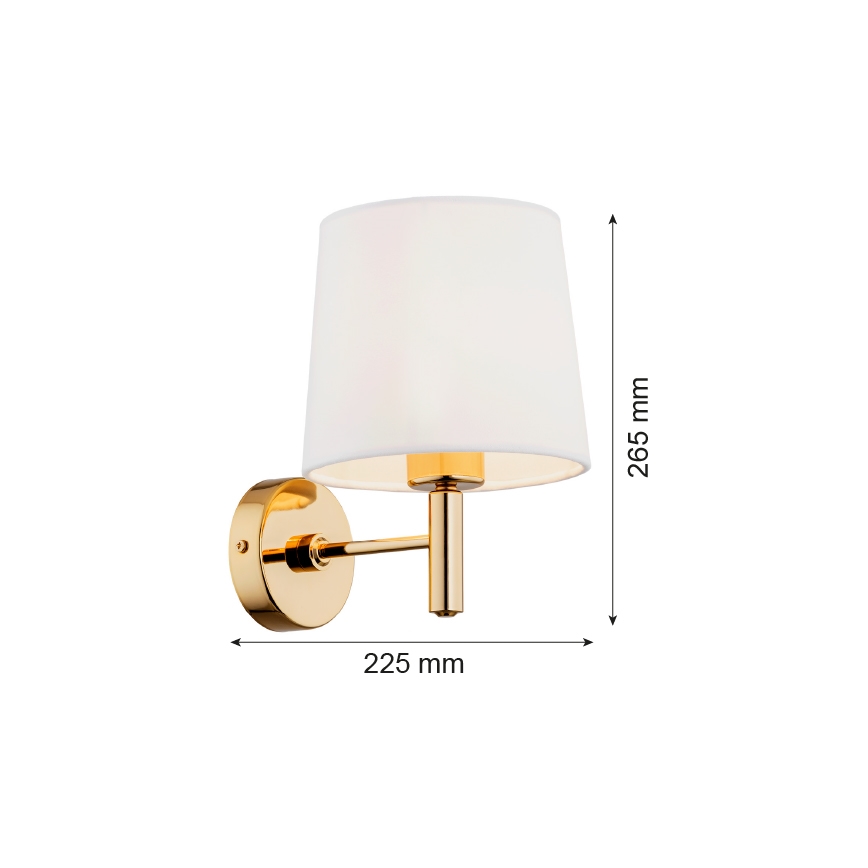 Argon 4728 - Seinävalaisin PONTE 1xE27/15W/230V