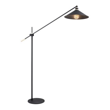 Argon 4732 - Lattialamppu NASHVILLE 1xE27/15W/230V musta
