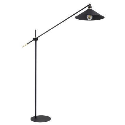 Argon 4732 - Lattialamppu NASHVILLE 1xE27/15W/230V musta