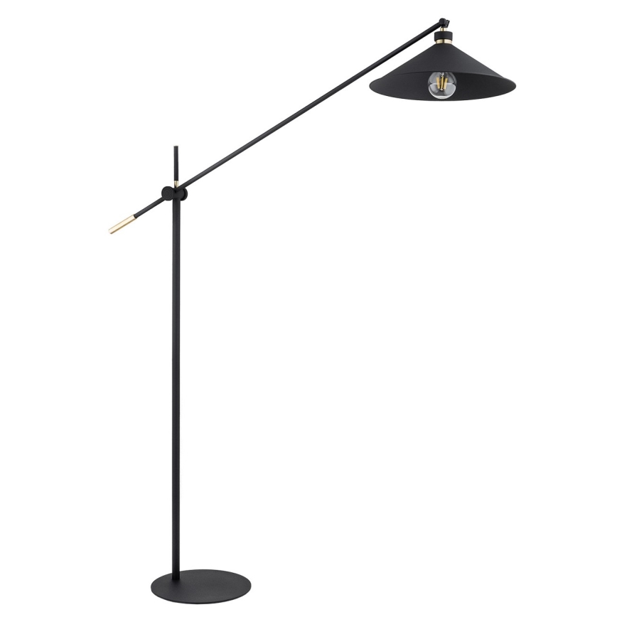 Argon 4732 - Lattialamppu NASHVILLE 1xE27/15W/230V musta