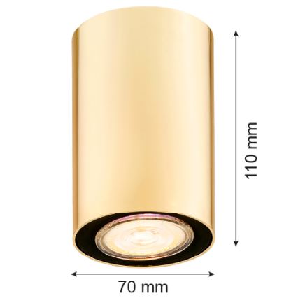 Argon 4759 - Kattovalo TYBER 1xGU10/5W/230V kulta