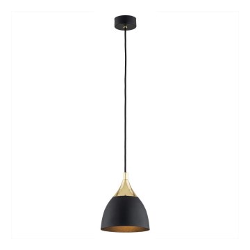 Argon 4905 - Kattokruunu johdossa MURANO 1xE27/15W/230V musta/kultainen