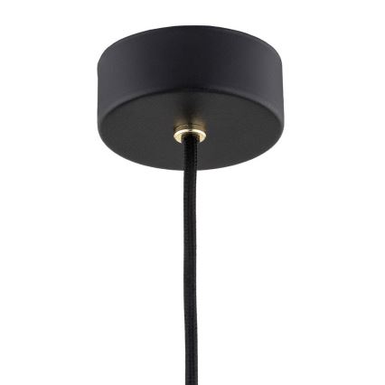 Argon 4905 - Kattokruunu johdossa MURANO 1xE27/15W/230V musta/kultainen