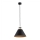 Argon 4915 - Kattokruunu johdossa ORTE 1xE27/15W/230V musta