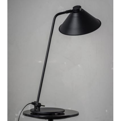 Argon 4998 - Pöytävalaisin GABIAN 1xE27/15W/230V musta