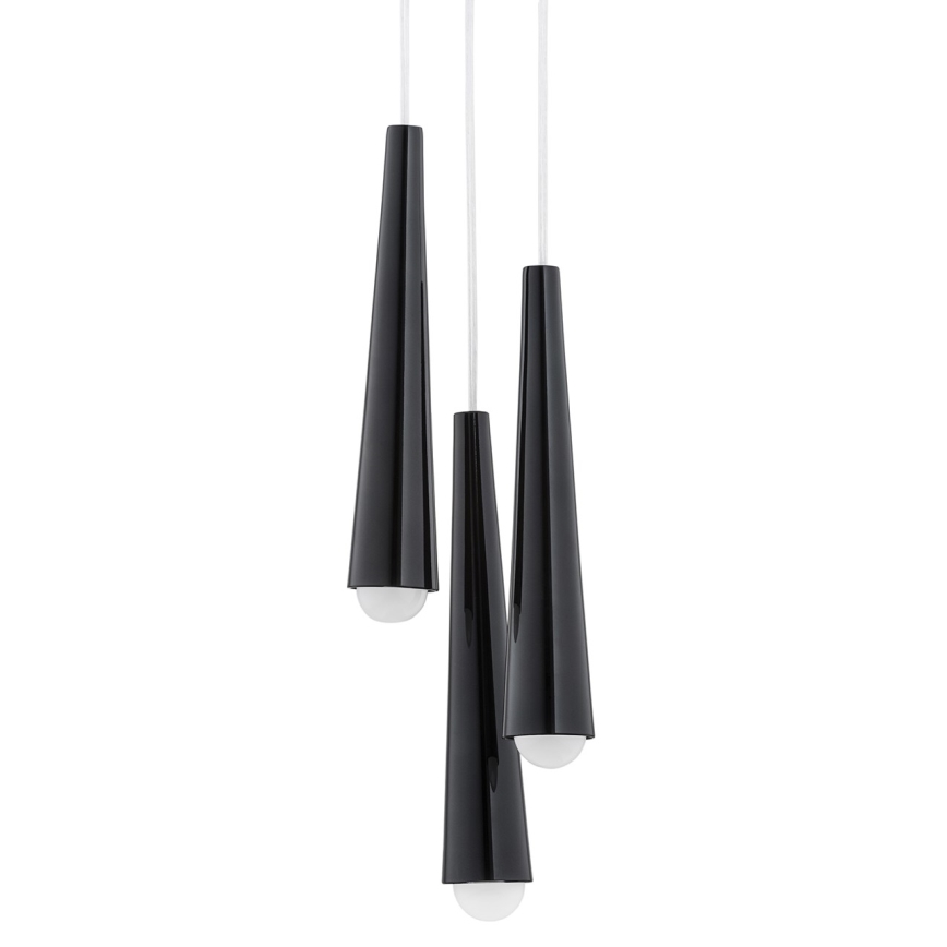 Argon 6103 - Kattovalaisin HOLLYWOOD 3xE14/7W/230V musta