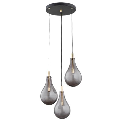 Argon 6105 - Kattokruunu johdossa OAKLAND 3xG9/6W/230V musta