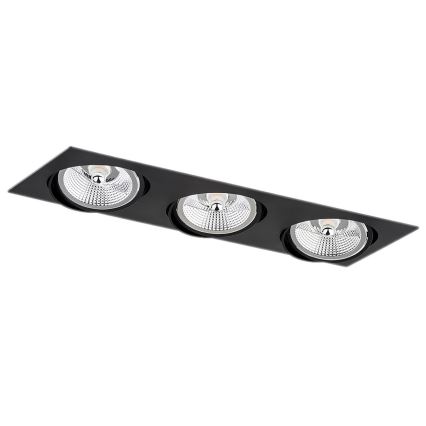 Argon 6116 BZ - Upotettava valo OLIMP 3xGU10-AR111/12W/230V musta