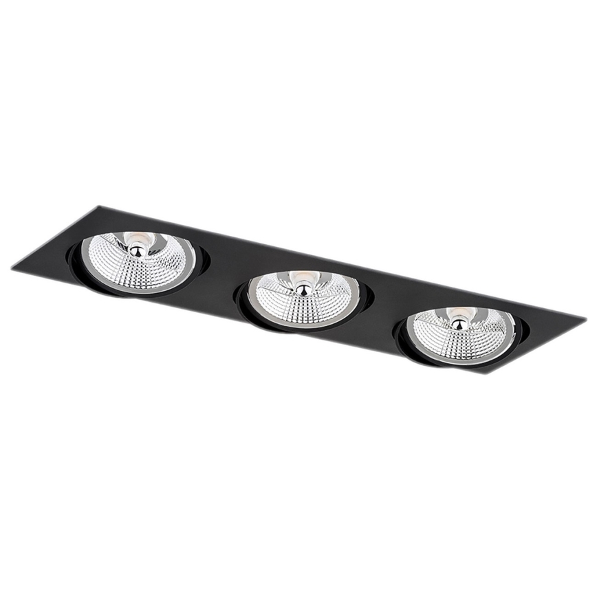 Argon 6116 BZ - Upotettava valo OLIMP 3xGU10-AR111/12W/230V musta