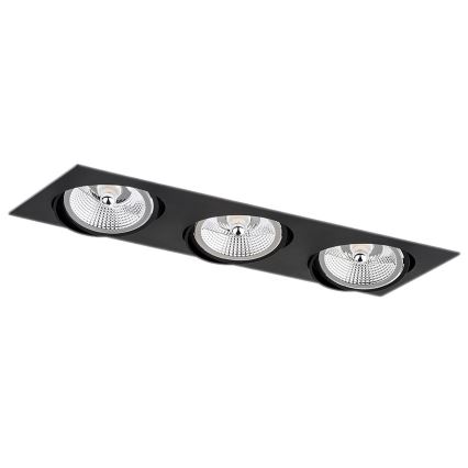 Argon 6116 - Upotettava valo OLIMP 3xGU10-AR111/12W/230V musta