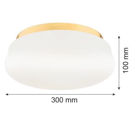Argon 6142 - Kattovalo OMBRA 3xE27/15W/230V kultainen/valkoinen