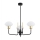 Argon 6166 - Kattokruunu RAVELLO 3xE14/15W/230V musta/kulta