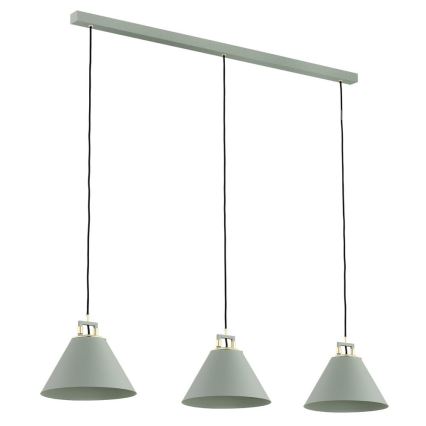 Argon 6177 - Kattokruunu johdossa ORTE 3xE27/15W/230V vihreä