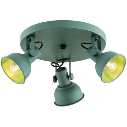 Argon 6265 - Kohdevalo LENORA 3xE14/7W/230V vihreä