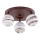 Argon 6292 - Kattovalo FABIO 3xE14/7W/230V alabasteri ruskea