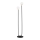 Argon 7073 - Lattiavalaisin FERRONE 2xE14/7W/230V musta/valkoinen/kultainen
