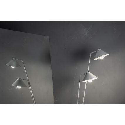 Argon 7074 - Lattiavalaisin GABIAN 2xE27/15W/230V valkoinen