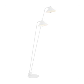 Argon 7074 - Lattialamppu GABIAN 2xE27/15W/230V valkoinen