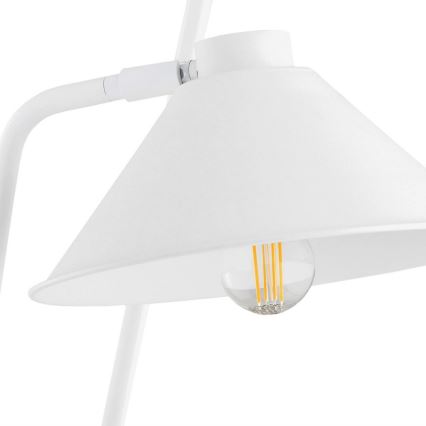 Argon 7074 - Lattialamppu GABIAN 2xE27/15W/230V valkoinen