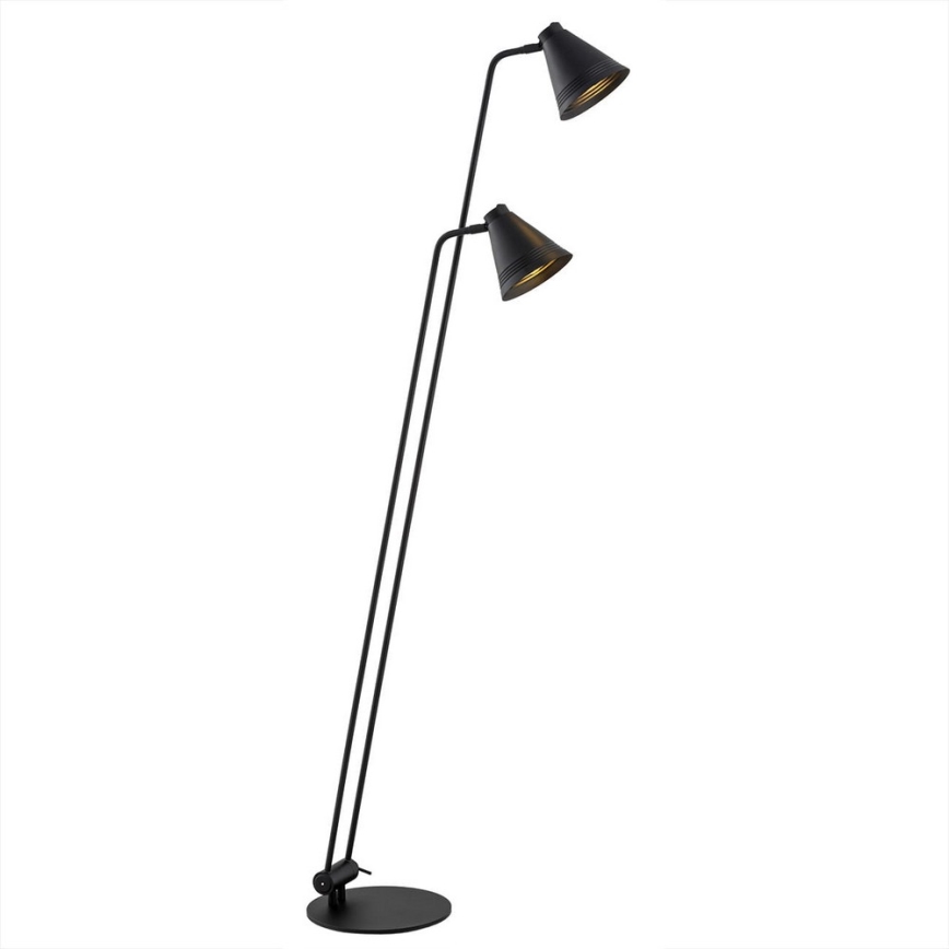 Argon 7077 - Lattiavalaisin AVALONE 2xE27/15W/230V musta