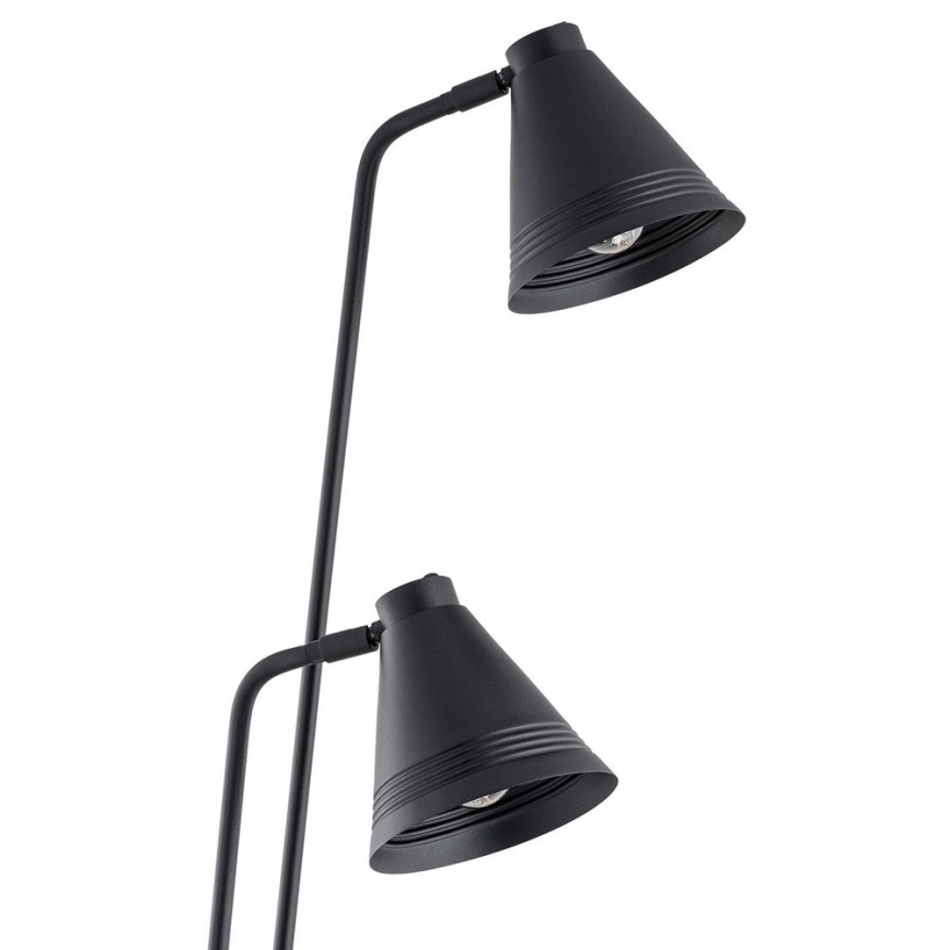 Argon 7077 - Lattiavalaisin AVALONE 2xE27/15W/230V musta
