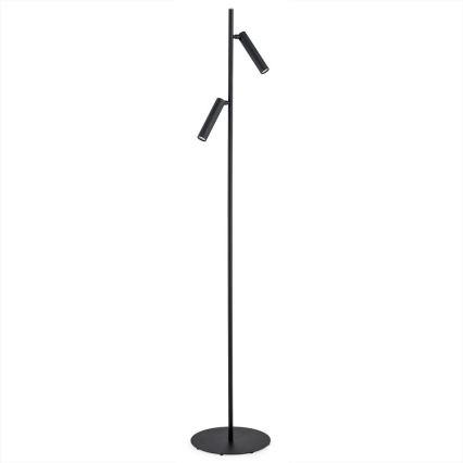 Argon 7082 - Lattialamppu TORRE 2xG9/6W/230V musta