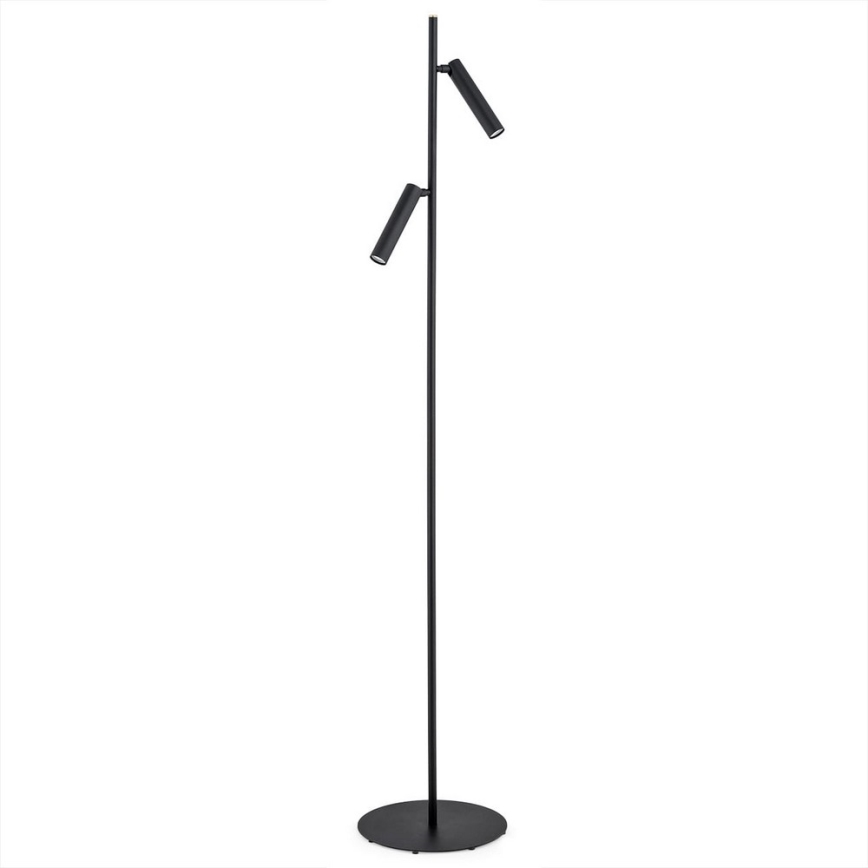Argon 7082 - Lattialamppu TORRE 2xG9/6W/230V musta